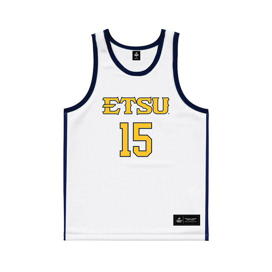 East Tennessee State - NCAA Women's Basketball : Jaidyn Harper - White Basketball Jersey