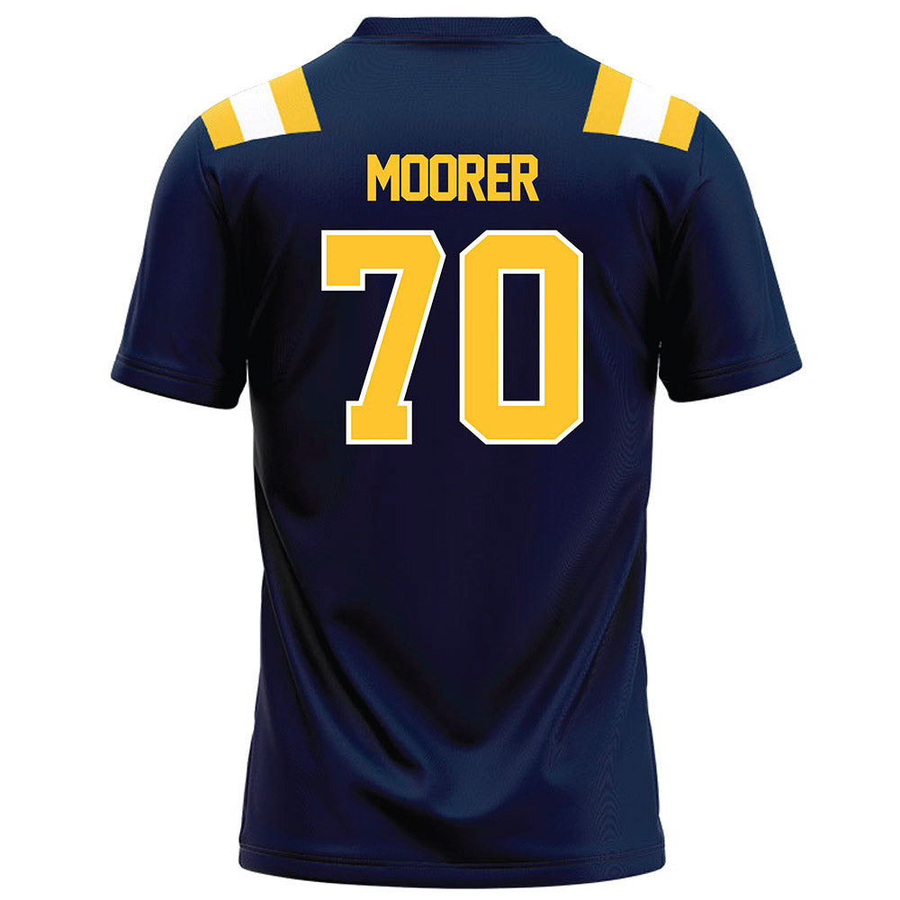 East Tennessee State - NCAA Football : Tyson Moorer - Navy Football Jersey