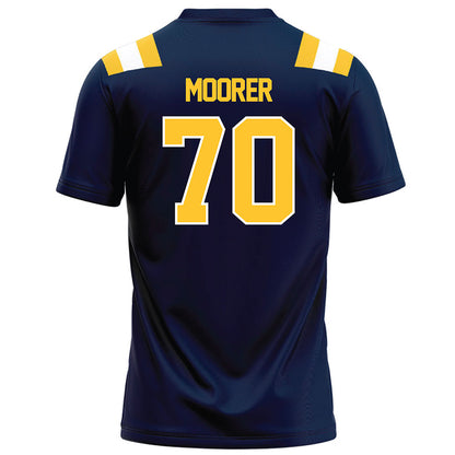 East Tennessee State - NCAA Football : Tyson Moorer - Navy Football Jersey