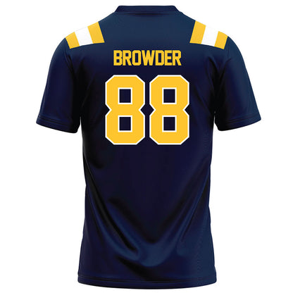 East Tennessee State - NCAA Football : Charlie Browder - Navy Football Jersey-1