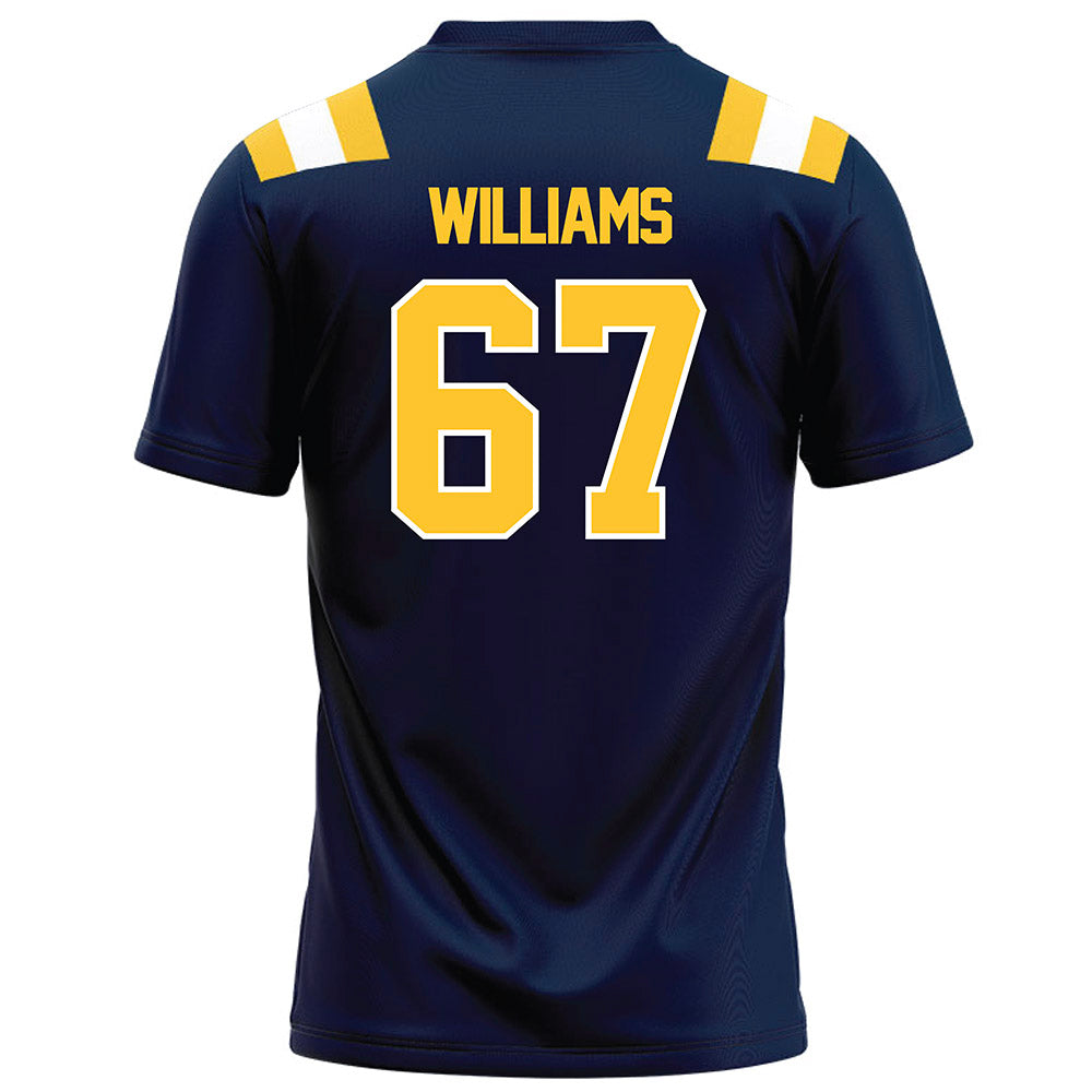 East Tennessee State - NCAA Football : Seth Williams - Navy Football Jersey-1