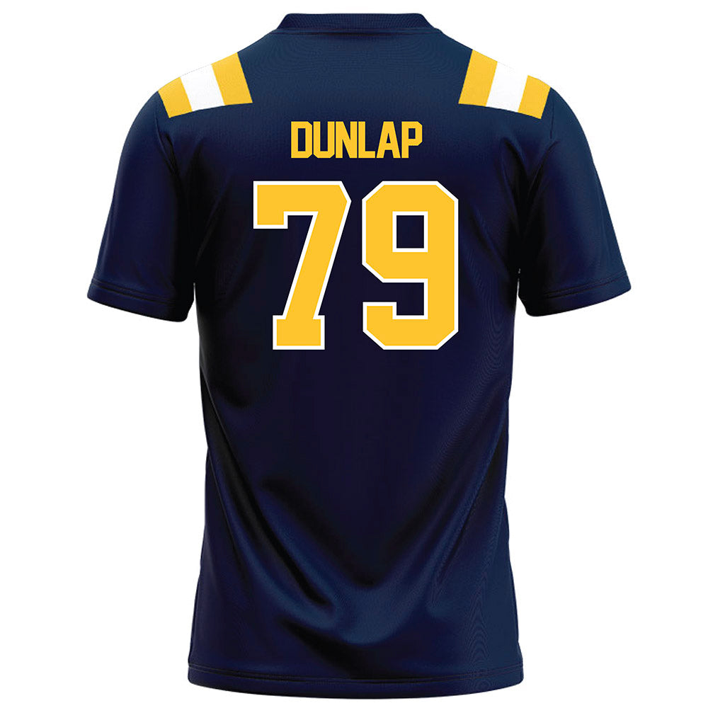 East Tennessee State - NCAA Football : Mitchell Dunlap - Navy Football Jersey-1