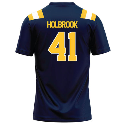 East Tennessee State - NCAA Football : Nathan Holbrook - Navy Football Jersey-1