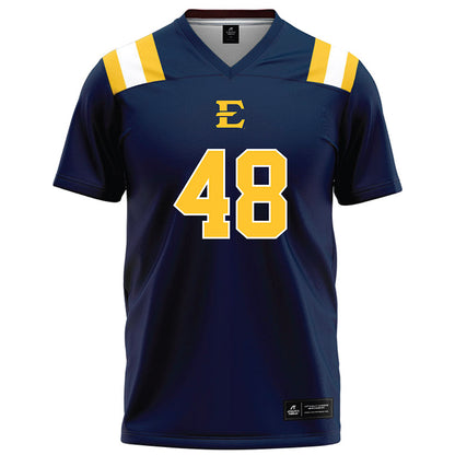 East Tennessee State - NCAA Football : Jaiden Daniels - Navy Football Jersey-0