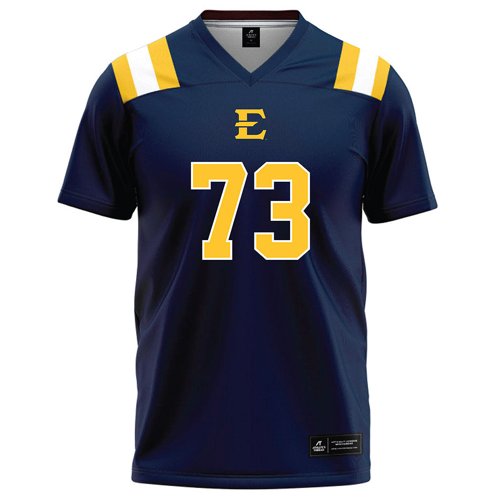 East Tennessee State - NCAA Football : Joshua Benson - Navy Football Jersey-0