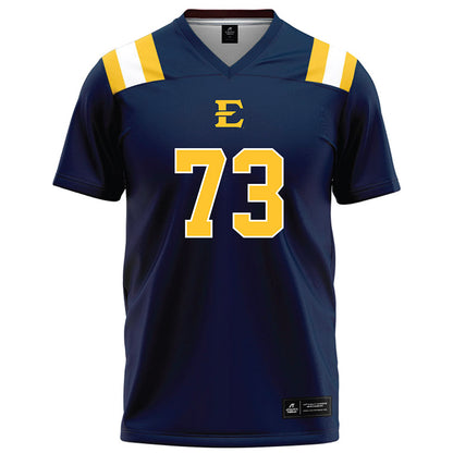 East Tennessee State - NCAA Football : Joshua Benson - Navy Football Jersey-0