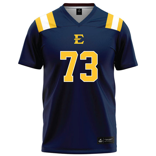 East Tennessee State - NCAA Football : Joshua Benson - Navy Football Jersey-0