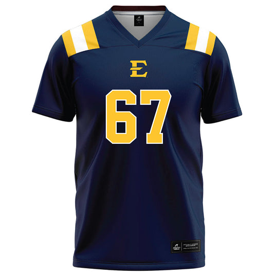 East Tennessee State - NCAA Football : Seth Williams - Navy Football Jersey-0