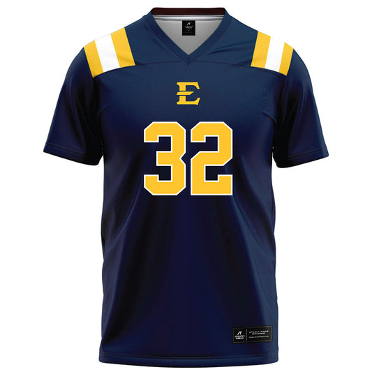 East Tennessee State - NCAA Football : Drew Francis - Navy Football Jersey-0