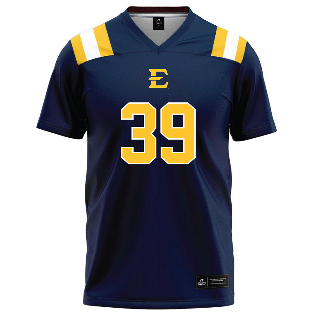 East Tennessee State - NCAA Football : Ethan Turner - Navy Football Jersey