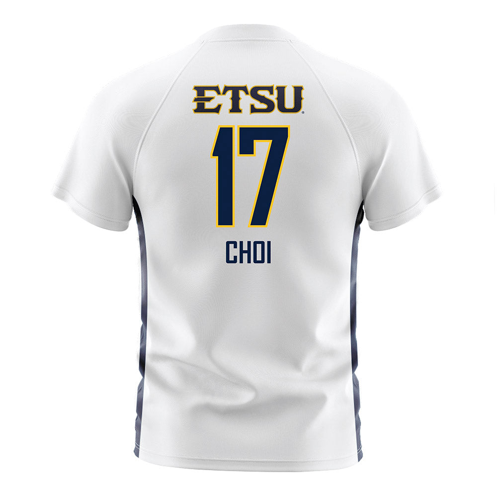 East Tennessee State - NCAA Men's Soccer : Jimmy Choi - White Soccer Jersey