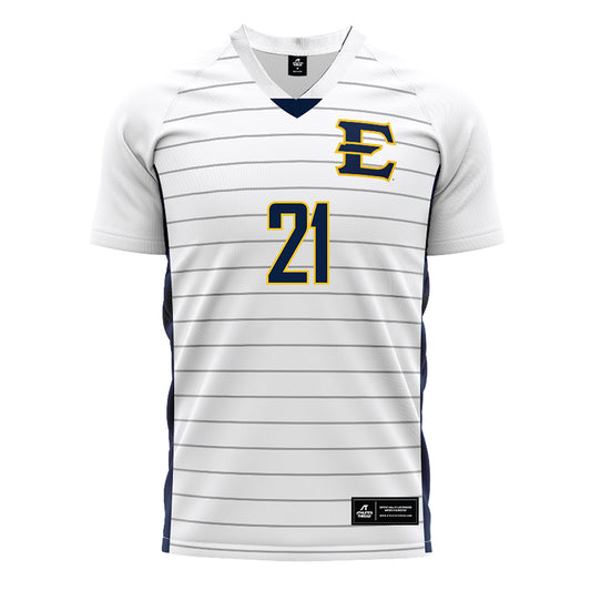 East Tennessee State - NCAA Men's Soccer : Matias Delellis - White Soccer Jersey