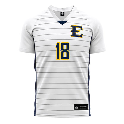 East Tennessee State - NCAA Men's Soccer : Anton Ottesen - White Soccer Jersey-0