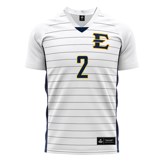 East Tennessee State - NCAA Men's Soccer : Henrique Cruz - White Soccer Jersey-0