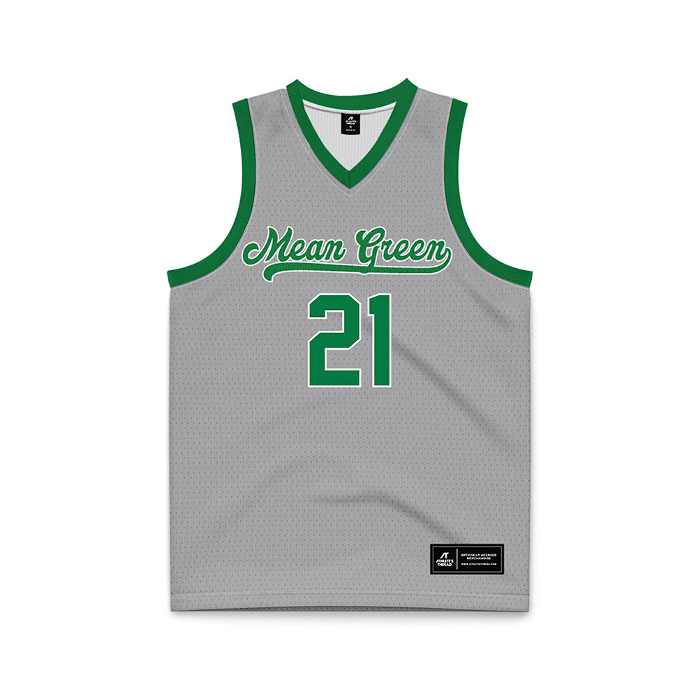 North Texas - NCAA Women's Basketball : Tionna Lidge - White Basketball Jersey-0