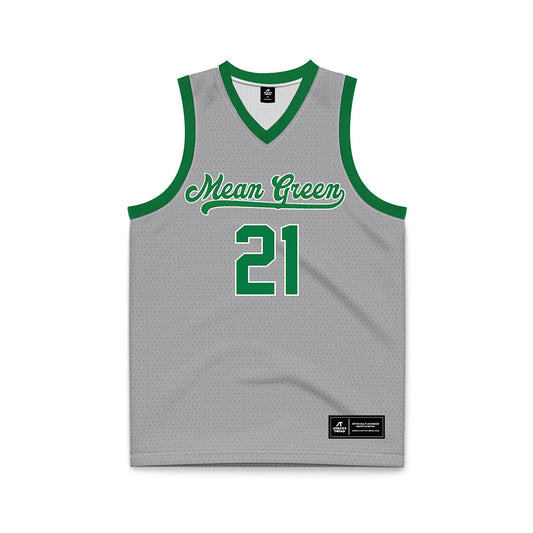 North Texas - NCAA Women's Basketball : Tionna Lidge - White Basketball Jersey-0