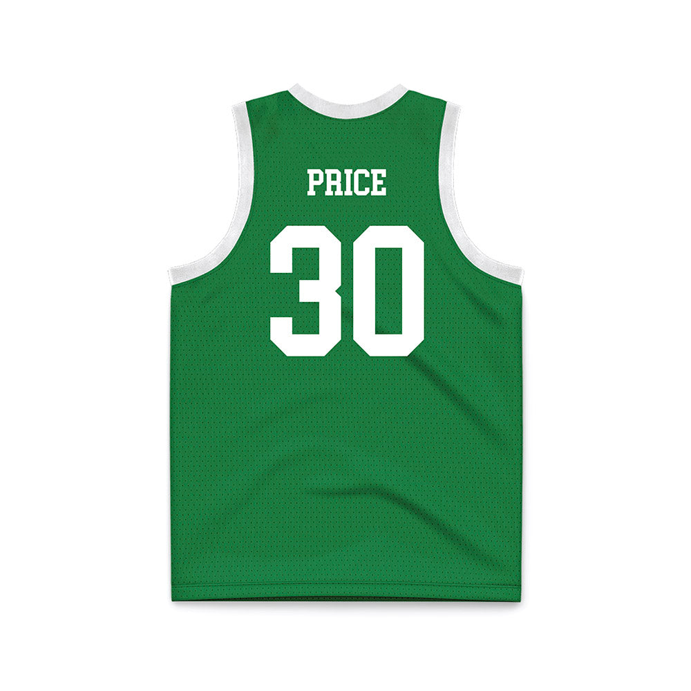 North Texas - NCAA Women's Basketball : Chania Price - Green Basketball Jersey