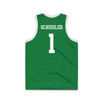 North Texas - NCAA Women's Basketball : Andi Schissler - Green Basketball Jersey-1
