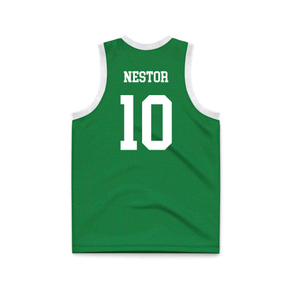 North Texas - NCAA Women's Basketball : Megan Nestor - Green Basketball Jersey-1