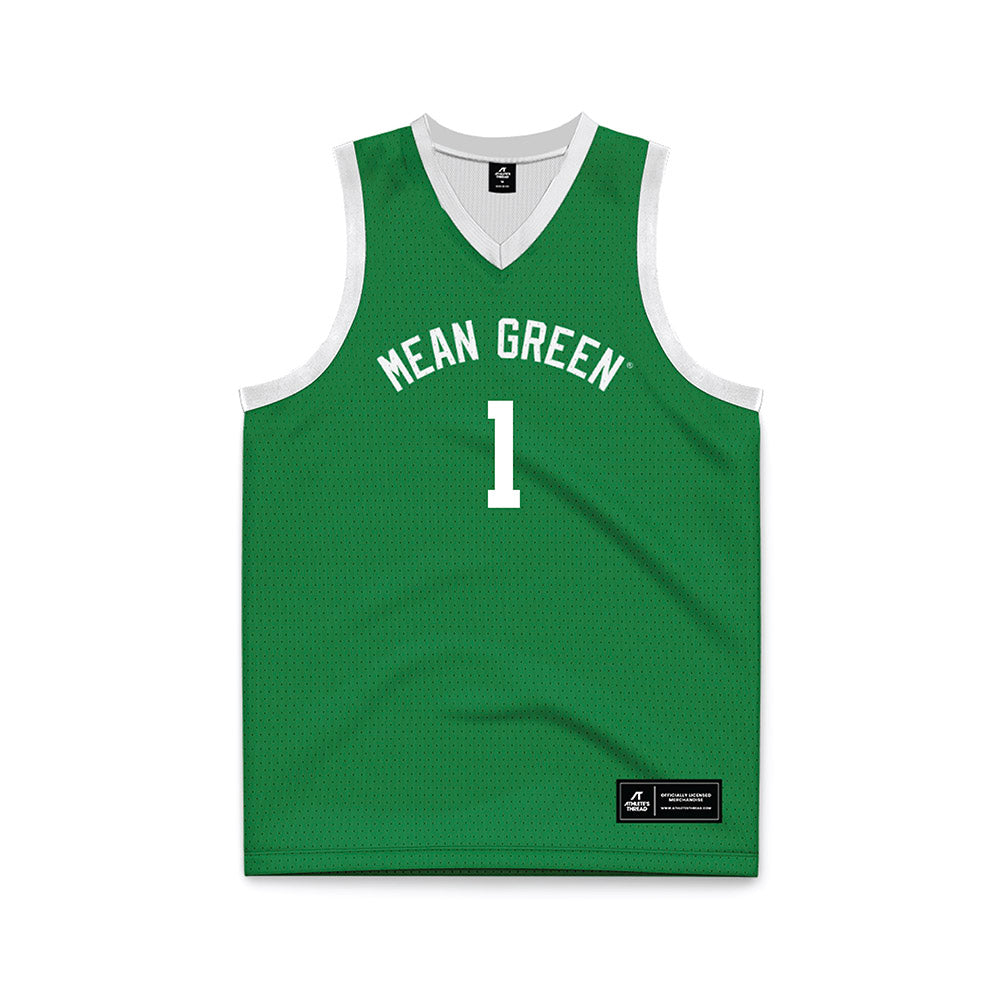 North Texas - NCAA Women's Basketball : Andi Schissler - Green Basketball Jersey-0