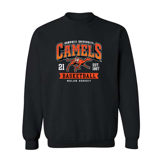 Campbell - NCAA Men's Basketball : Nolan Dorsey - Classic Fashion Shersey Crewneck Sweatshirt-0