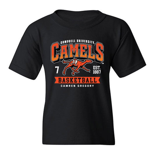 Campbell - NCAA Men's Basketball : Camren Gregory - Classic Fashion Shersey Youth T-Shirt-0