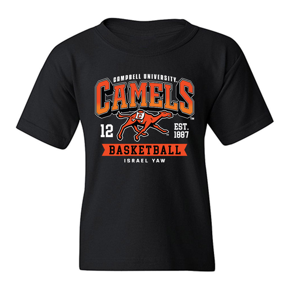 Campbell - NCAA Men's Basketball : Israel Yaw - Classic Fashion Shersey Youth T-Shirt-0