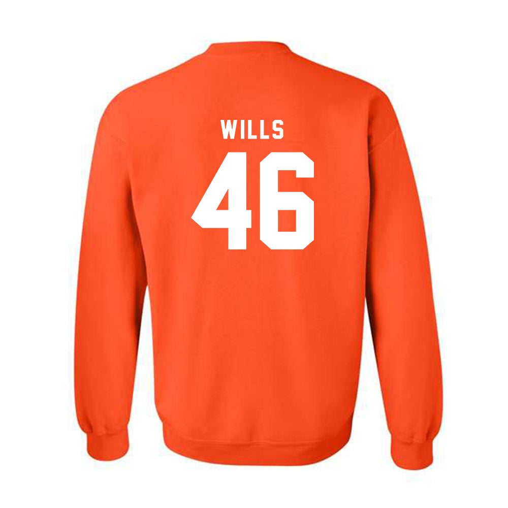 Campbell - NCAA Baseball : Houston Wills - Classic Shersey Crewneck Sweatshirt-1