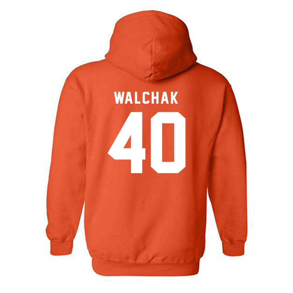 Campbell - NCAA Football : Bobby Walchak - Classic Shersey Hooded Sweatshirt-1