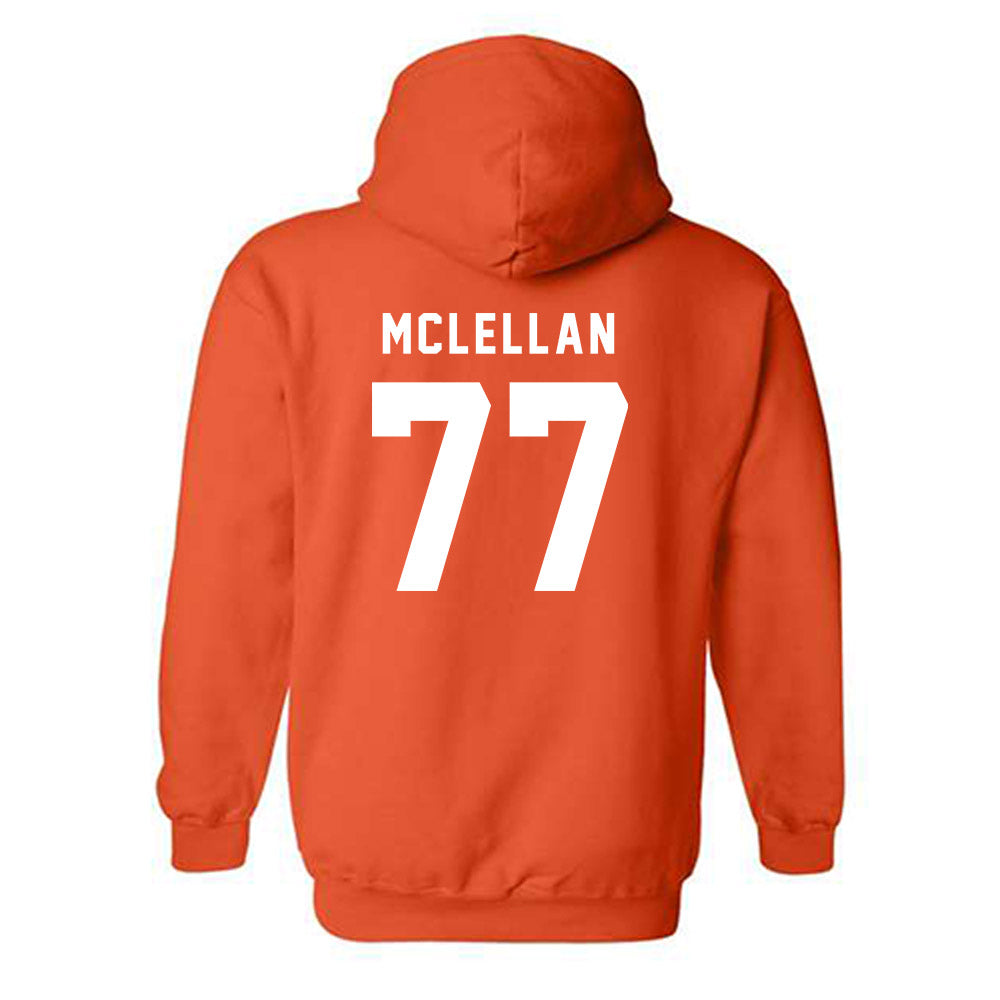 Campbell - NCAA Football : Tyler McLellan - Classic Shersey Hooded Sweatshirt-1