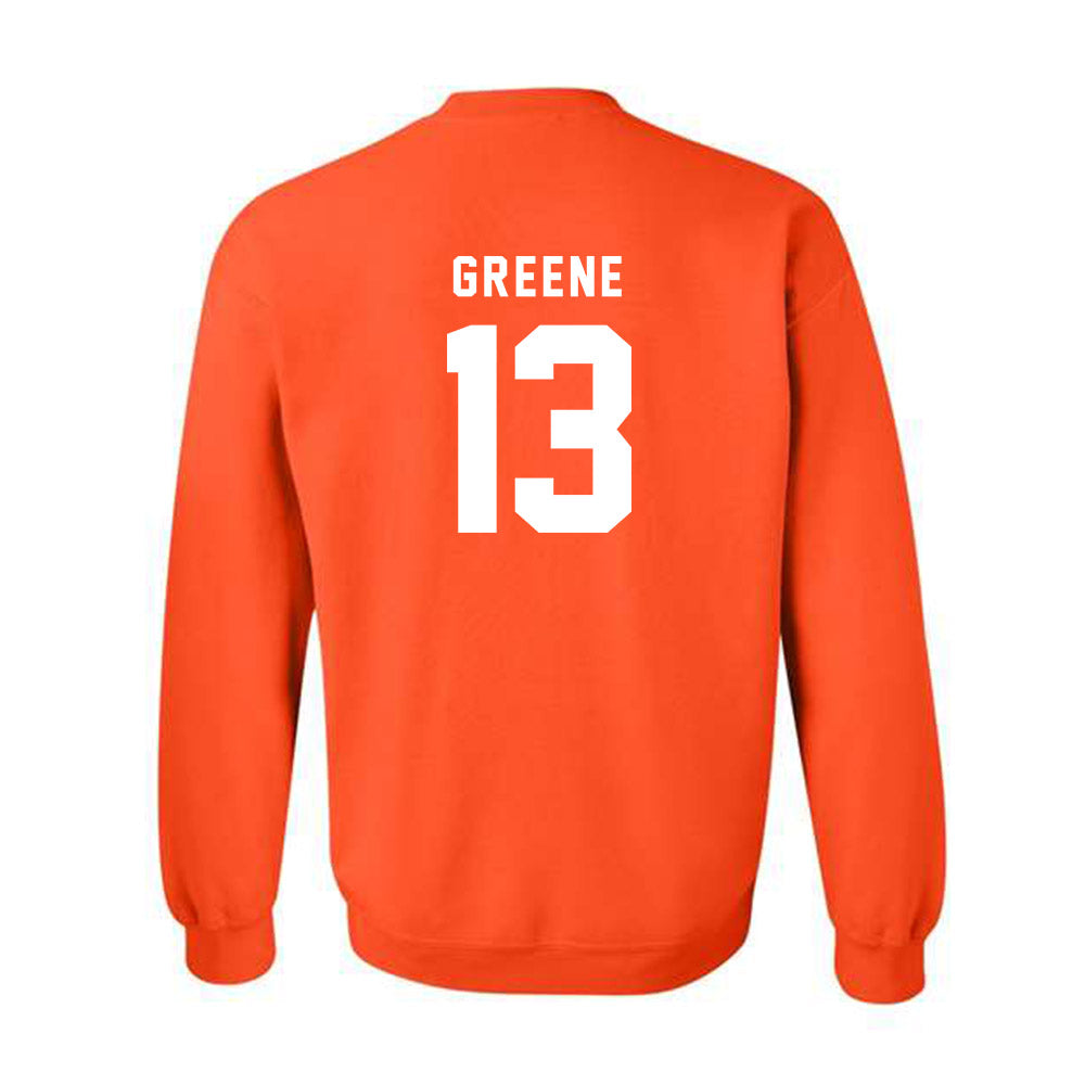 Campbell - NCAA Football : Isaiah Greene - Classic Shersey Crewneck Sweatshirt-1