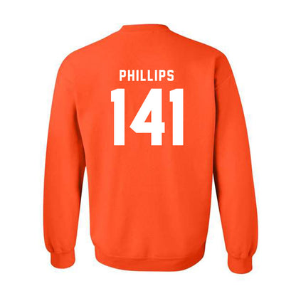 Campbell - NCAA Wrestling : Ryan Phillips - Classic Shersey Crewneck Sweatshirt-1