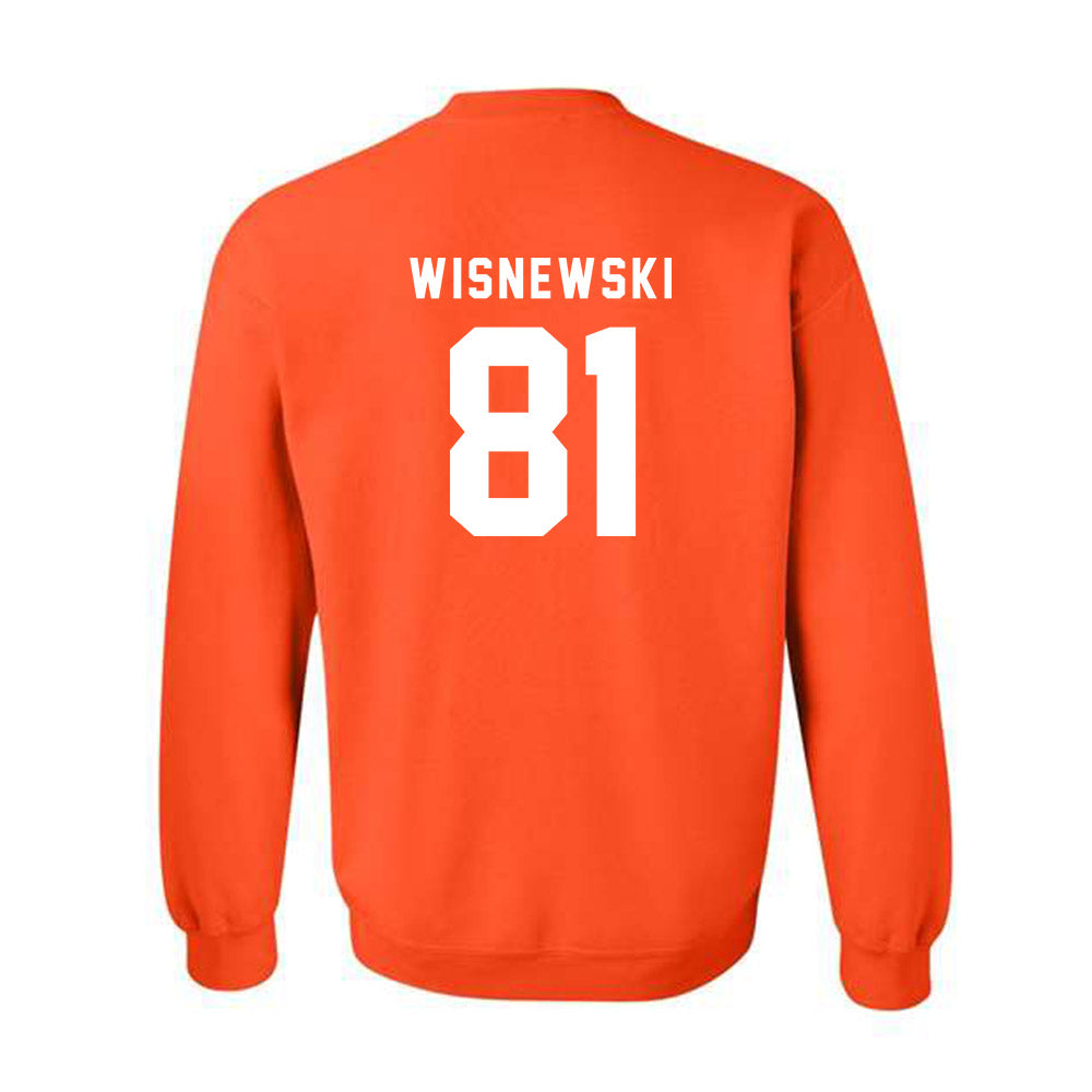 Campbell - NCAA Football : Hans Wisnewski - Classic Shersey Crewneck Sweatshirt-1