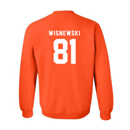 Campbell - NCAA Football : Hans Wisnewski - Classic Shersey Crewneck Sweatshirt-1