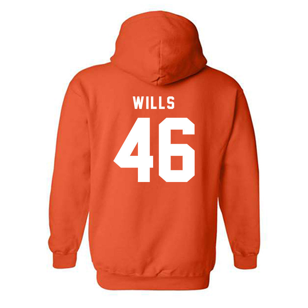Campbell - NCAA Baseball : Houston Wills - Classic Shersey Hooded Sweatshirt-1