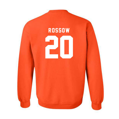 Campbell - NCAA Baseball : David Rossow - Classic Shersey Crewneck Sweatshirt-1