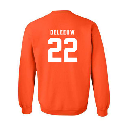 Campbell - NCAA Men's Soccer : Landon Deleeuw - Classic Shersey Crewneck Sweatshirt-1