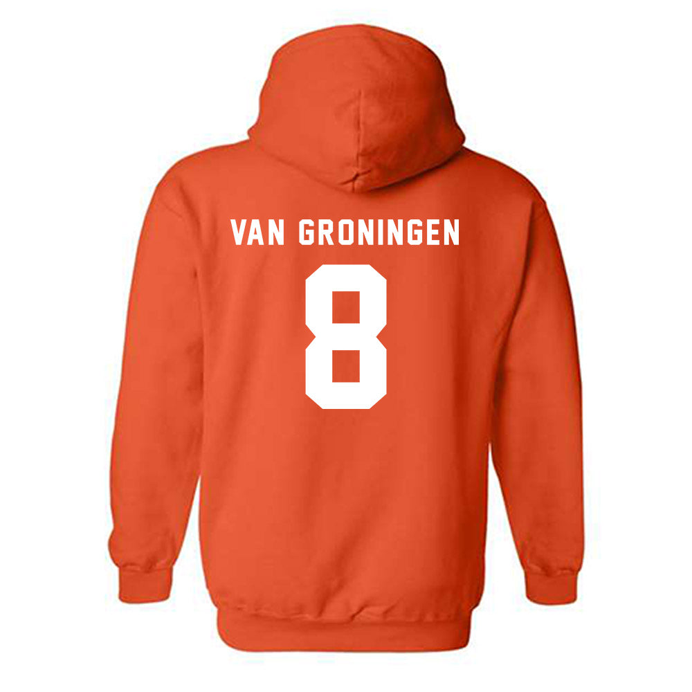 Campbell - NCAA Women's Volleyball : Ava Van Groningen - Classic Shersey Hooded Sweatshirt-1