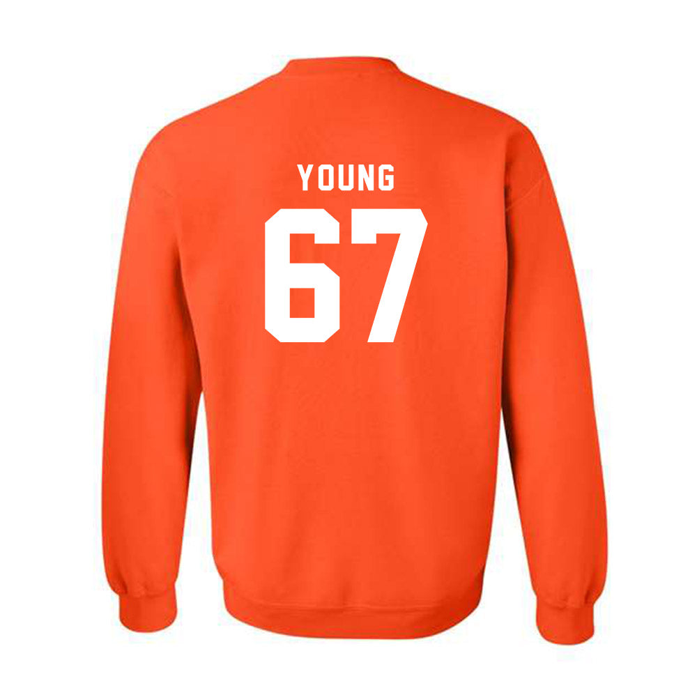 Campbell - NCAA Football : Cole Young - Classic Shersey Crewneck Sweatshirt-1