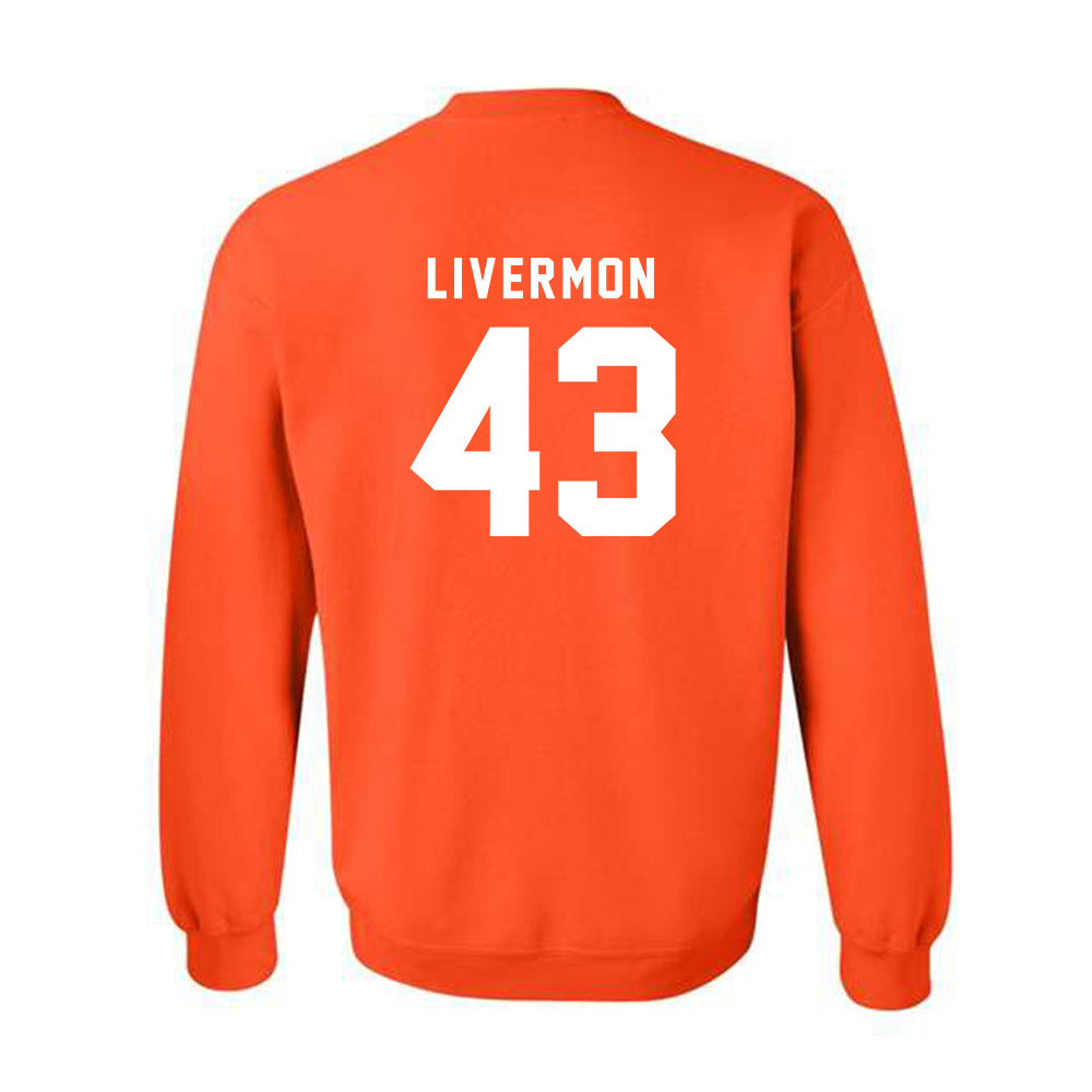 Campbell - NCAA Football : Logan Livermon - Classic Shersey Crewneck Sweatshirt-1