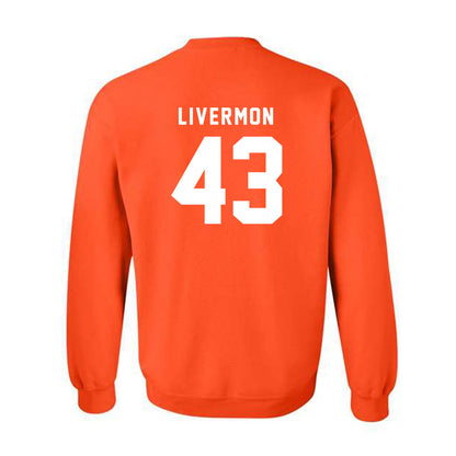 Campbell - NCAA Football : Logan Livermon - Classic Shersey Crewneck Sweatshirt-1