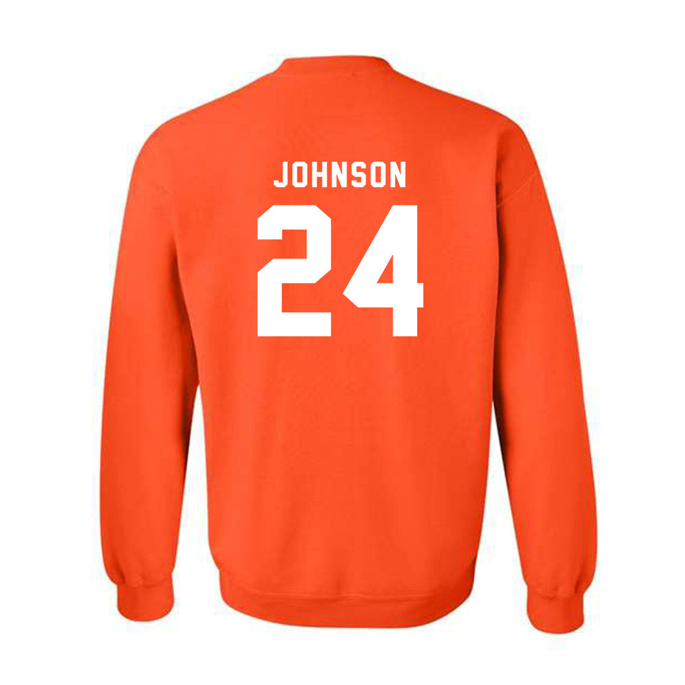 Campbell - NCAA Men's Basketball : Wesley Johnson - Classic Shersey Crewneck Sweatshirt-1