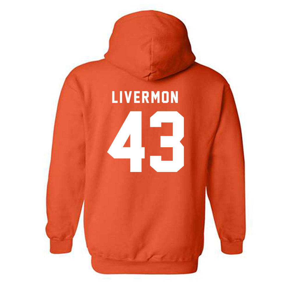 Campbell - NCAA Football : Logan Livermon - Classic Shersey Hooded Sweatshirt-1