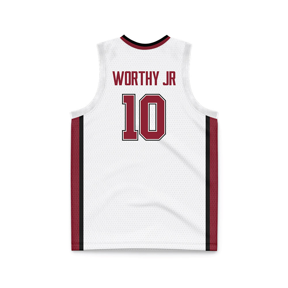 UMass - NCAA Men's Basketball : Marqui Worthy Jr - White Basketball Jersey