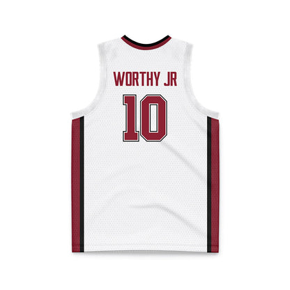 UMass - NCAA Men's Basketball : Marqui Worthy Jr - White Basketball Jersey