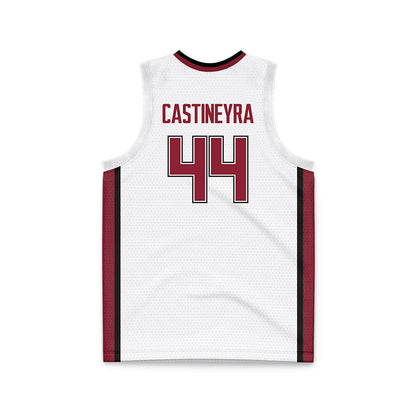 UMass - NCAA Men's Basketball : Rollie Castineyra - White Basketball Jersey