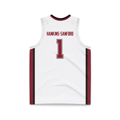UMass - NCAA Men's Basketball : Daniel Hankins-Sanford - White Basketball Jersey