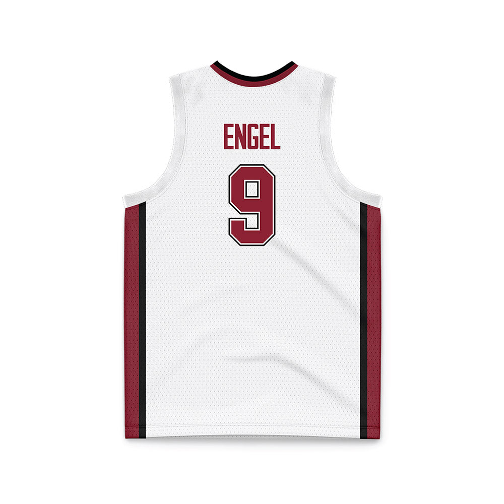 UMass - NCAA Men's Basketball : Josh Engel - White Basketball Jersey