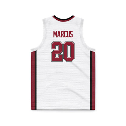 UMass - NCAA Men's Basketball : Ryan Marcus - White Basketball Jersey