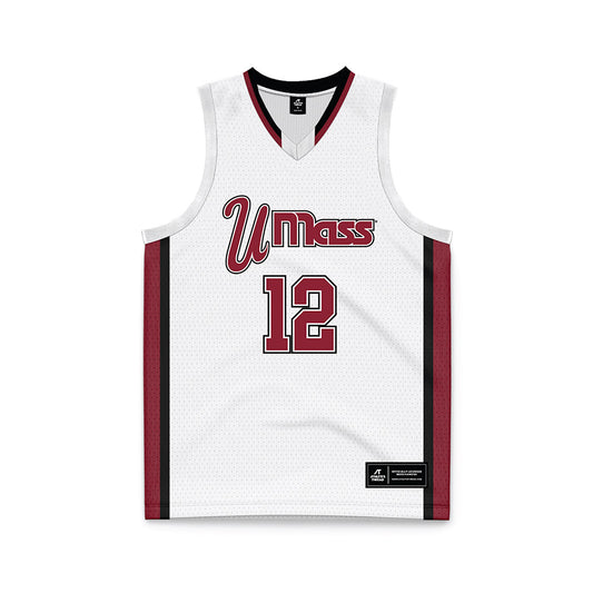 UMass - NCAA Men's Basketball : Tarique Foster - White Basketball Jersey